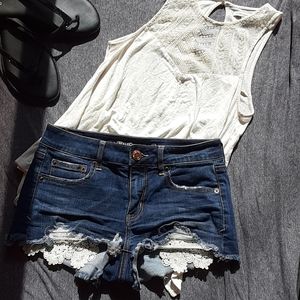 AMERICAN EAGLE OUTFITTERS WOMEN'S JEAN SHORTS